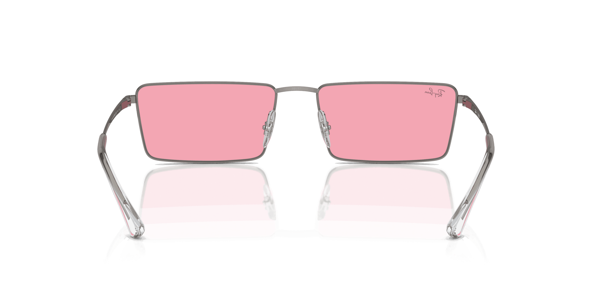 [Pink Lenses, Polished Gunmetal Frame]