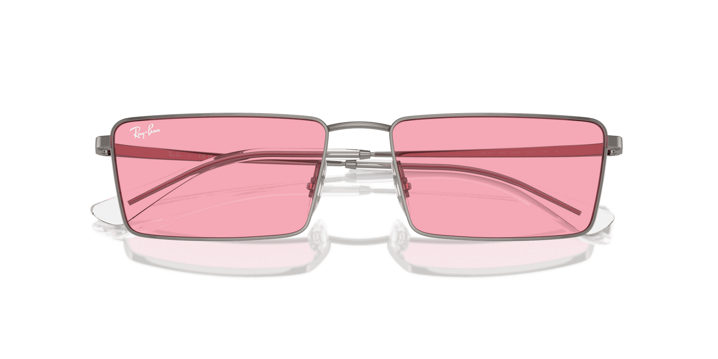 [Pink Lenses, Polished Gunmetal Frame]