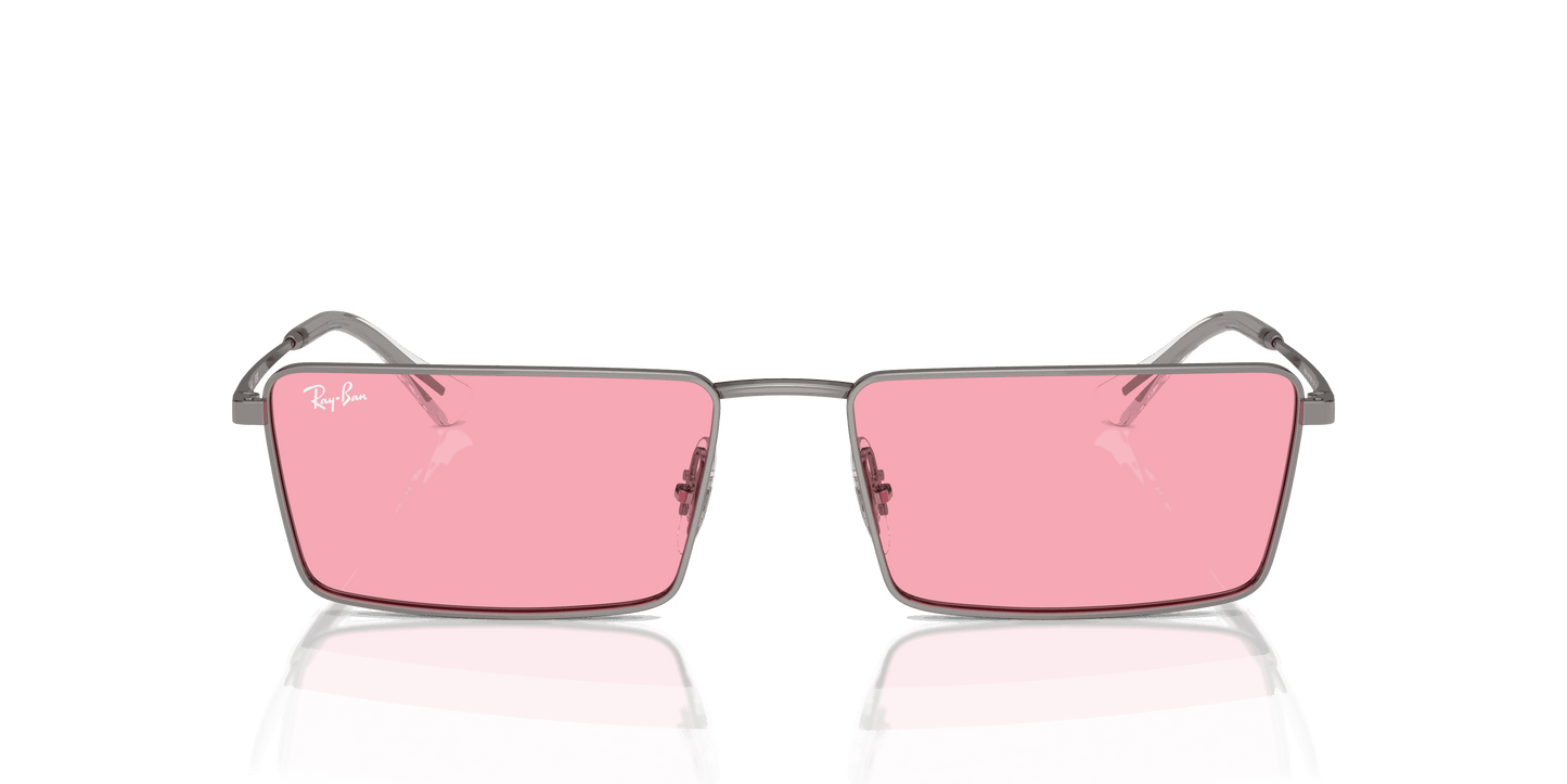[Pink Lenses, Polished Gunmetal Frame]