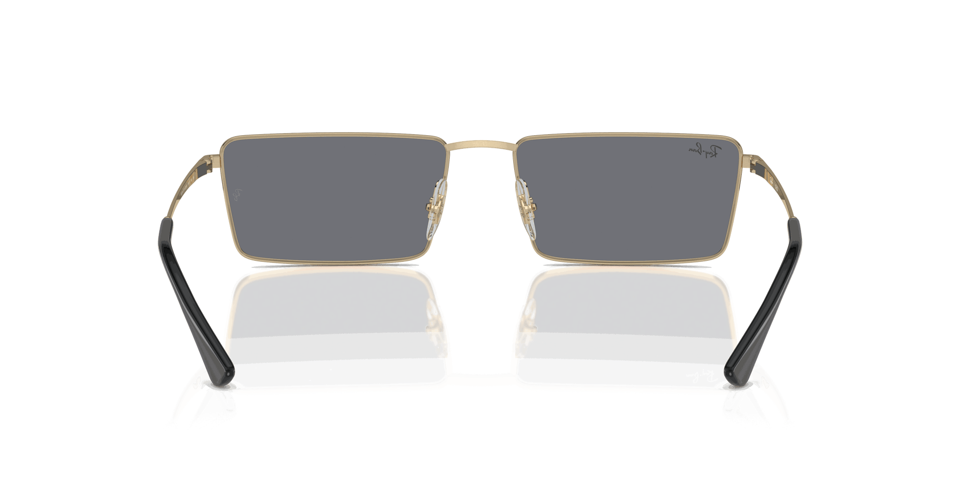 [Dark Grey Flash Silver Lenses, Polished Gold Frame]