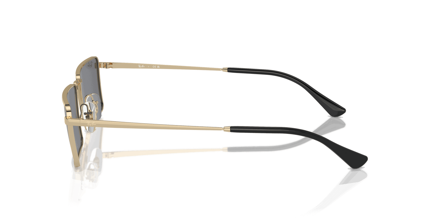 [Dark Grey Flash Silver Lenses, Polished Gold Frame]