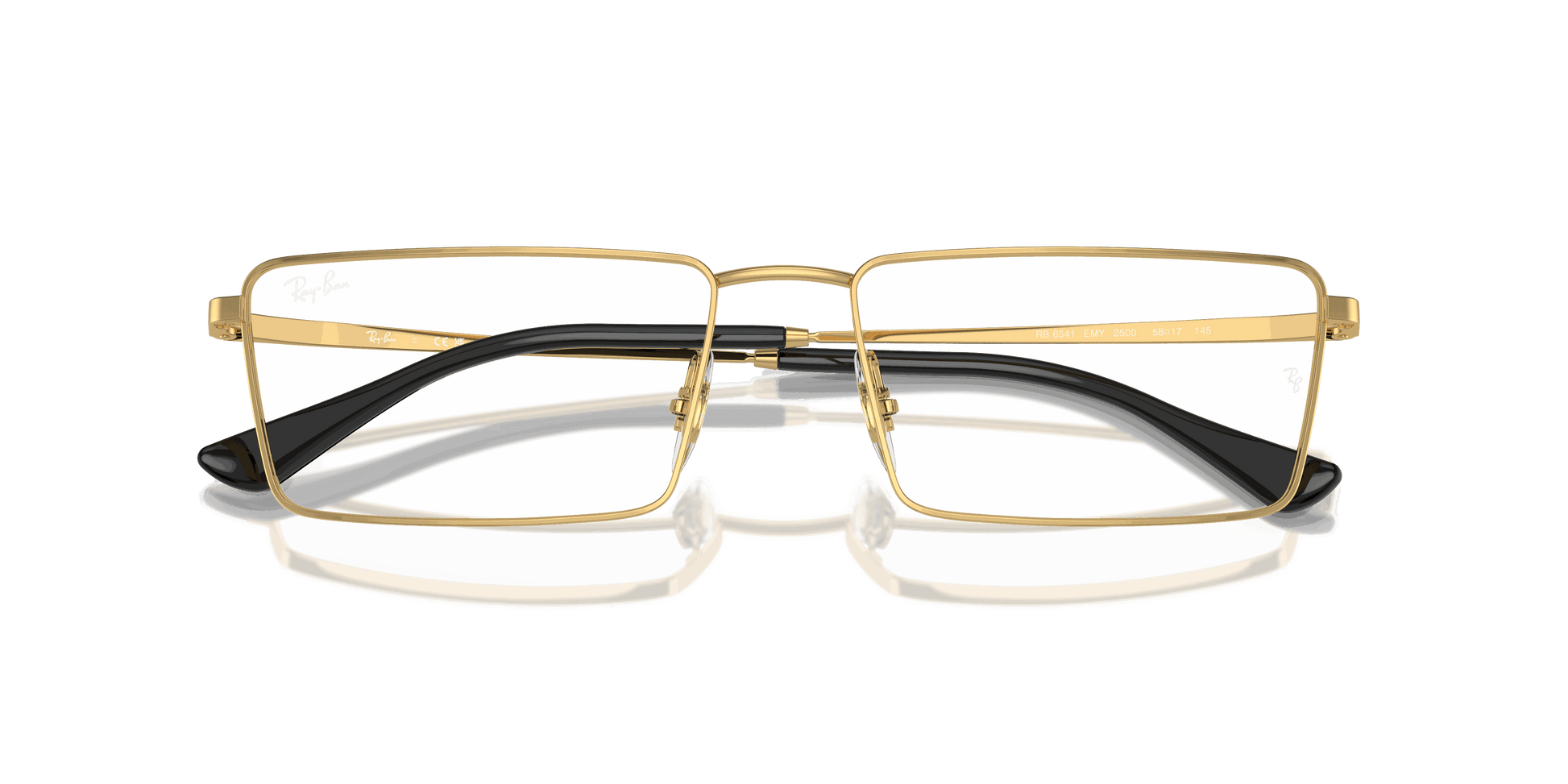 [Clear Lenses, Polished Arista Gold Frame]