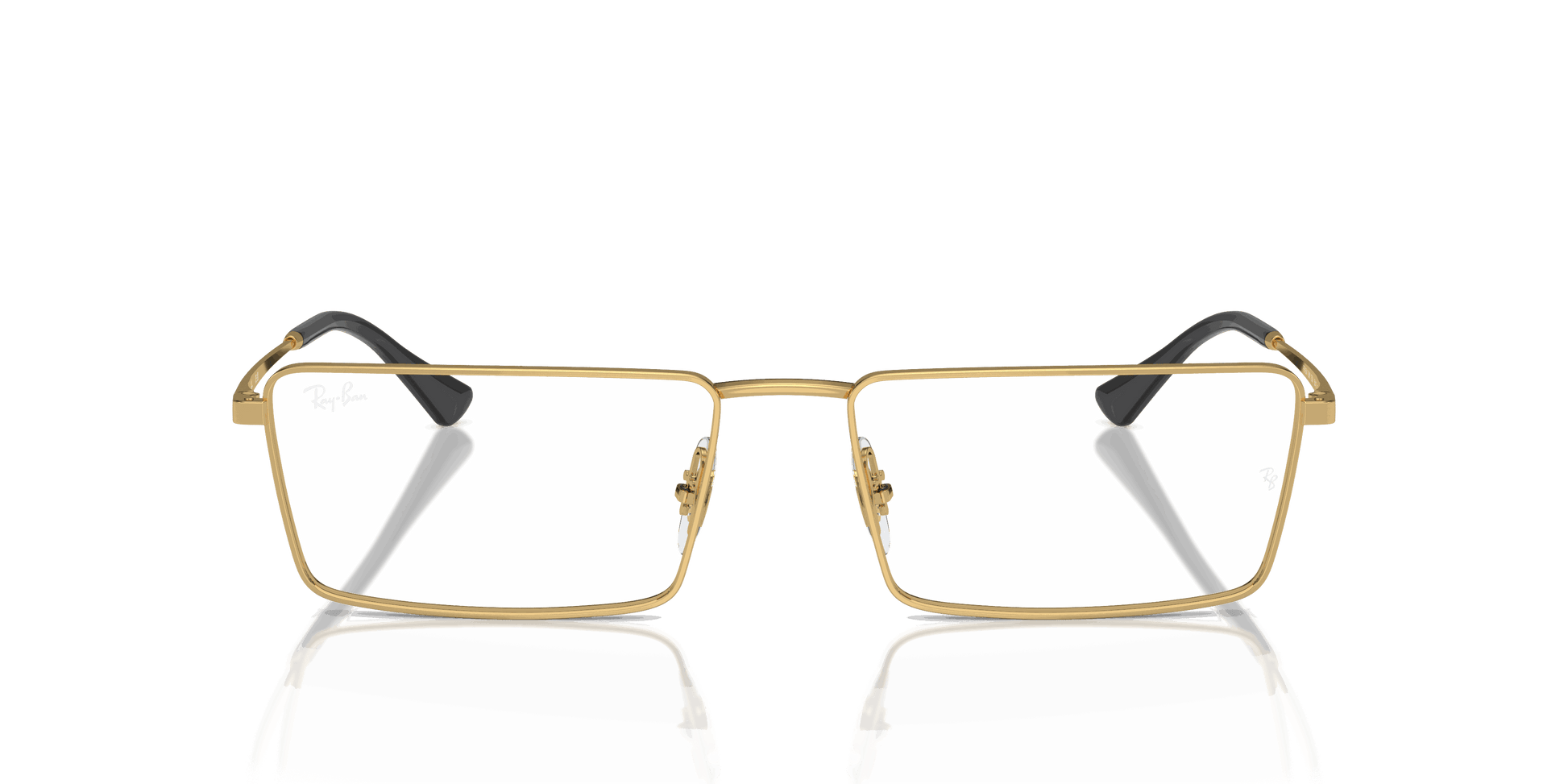 [Clear Lenses, Polished Arista Gold Frame]