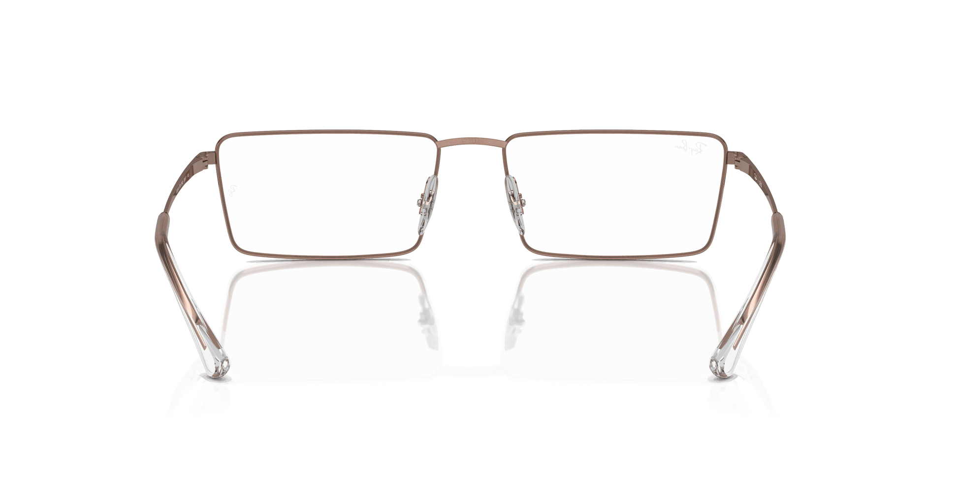 [Clear Lenses, Polished Copper Frame]