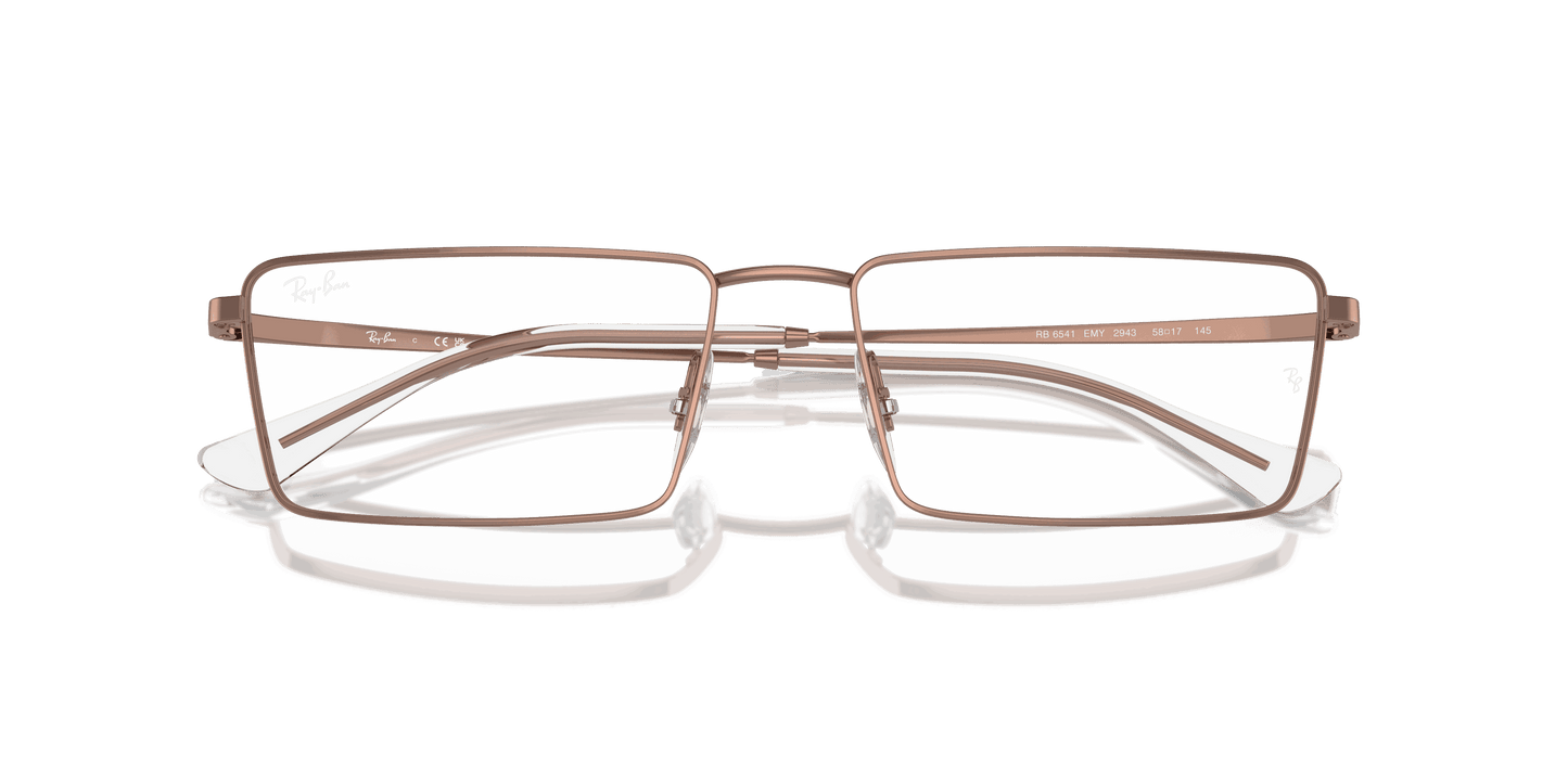 [Clear Lenses, Polished Copper Frame]