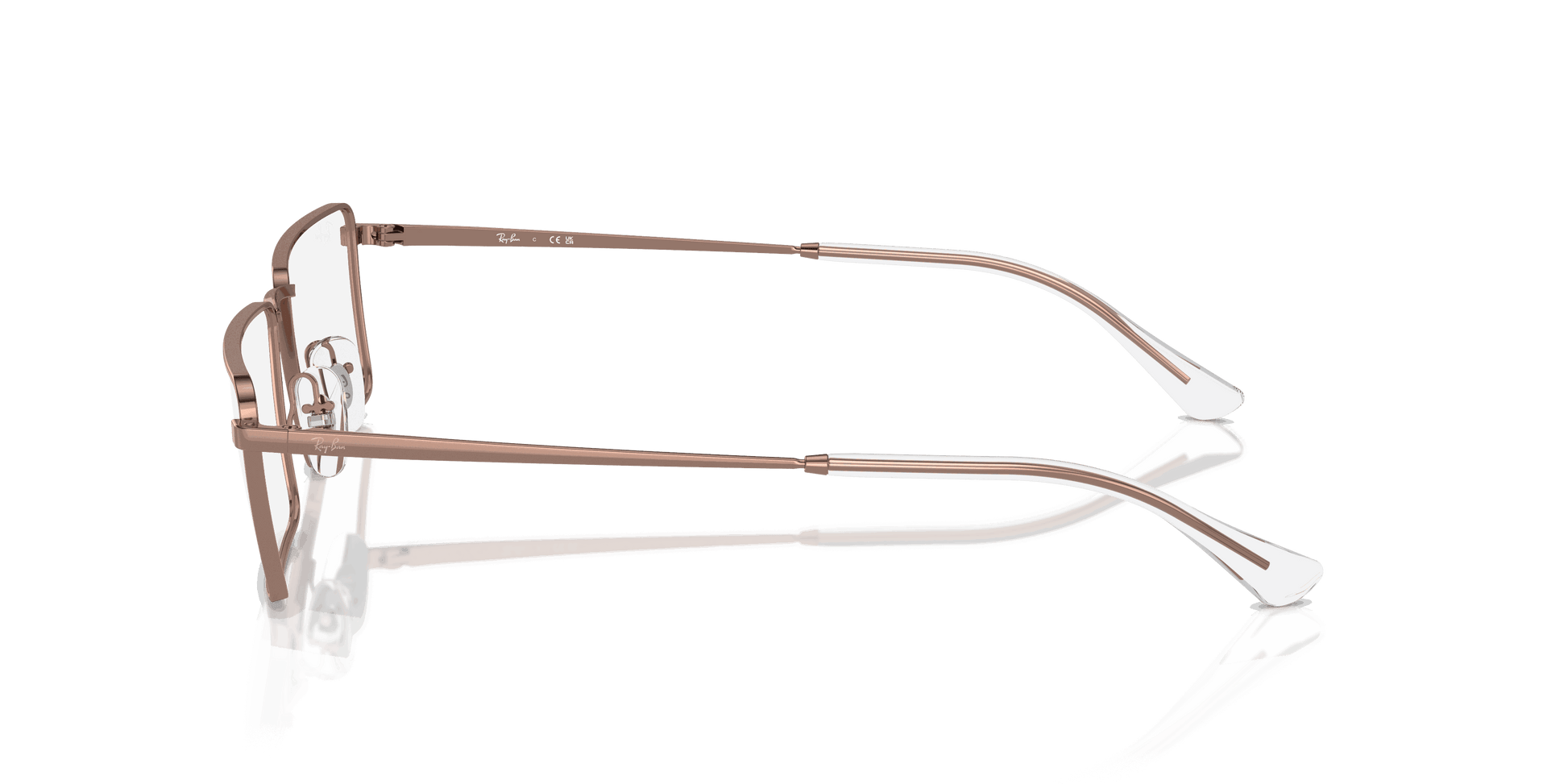 [Clear Lenses, Polished Copper Frame]