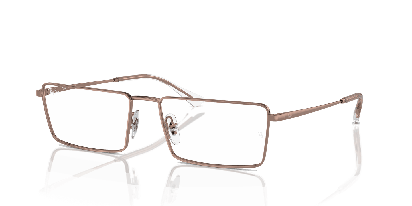 [Clear Lenses, Polished Copper Frame]