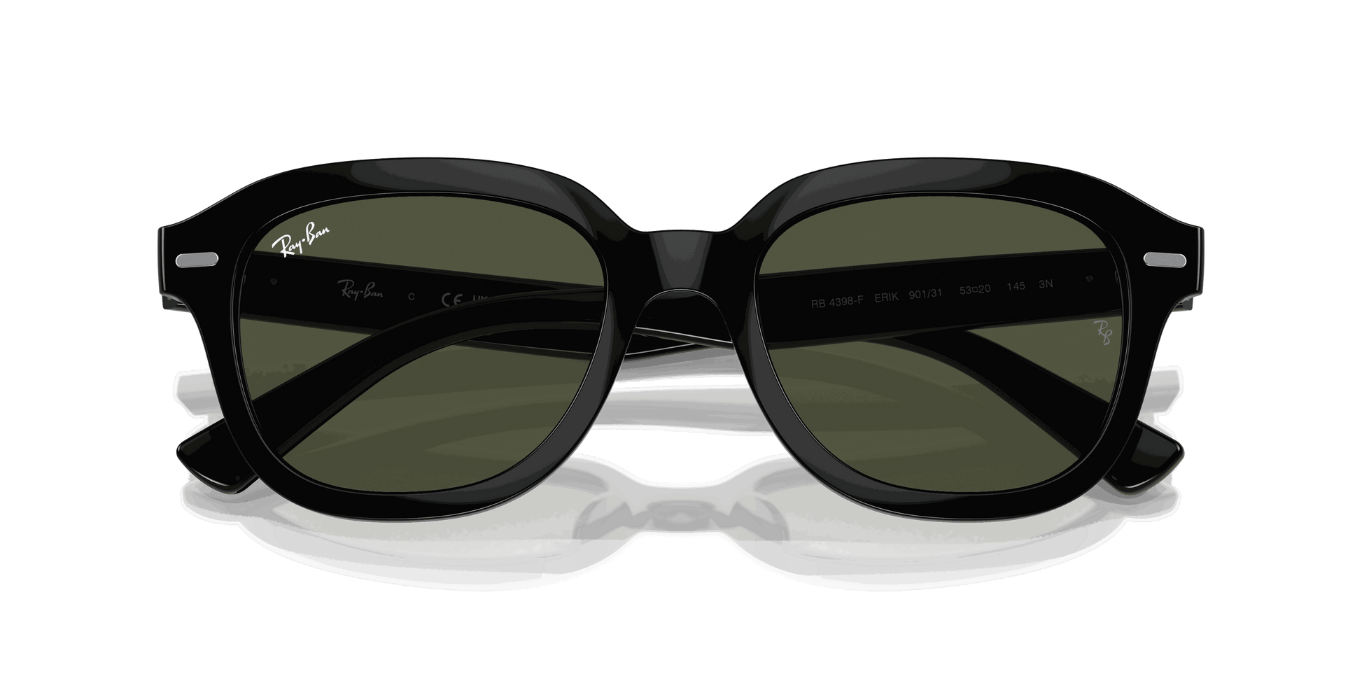 [Green Lenses, Polished Black Frame]