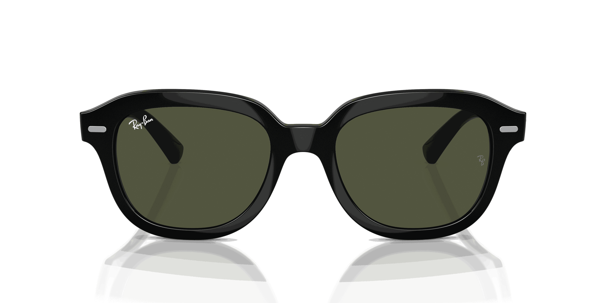 [Green Lenses, Polished Black Frame]