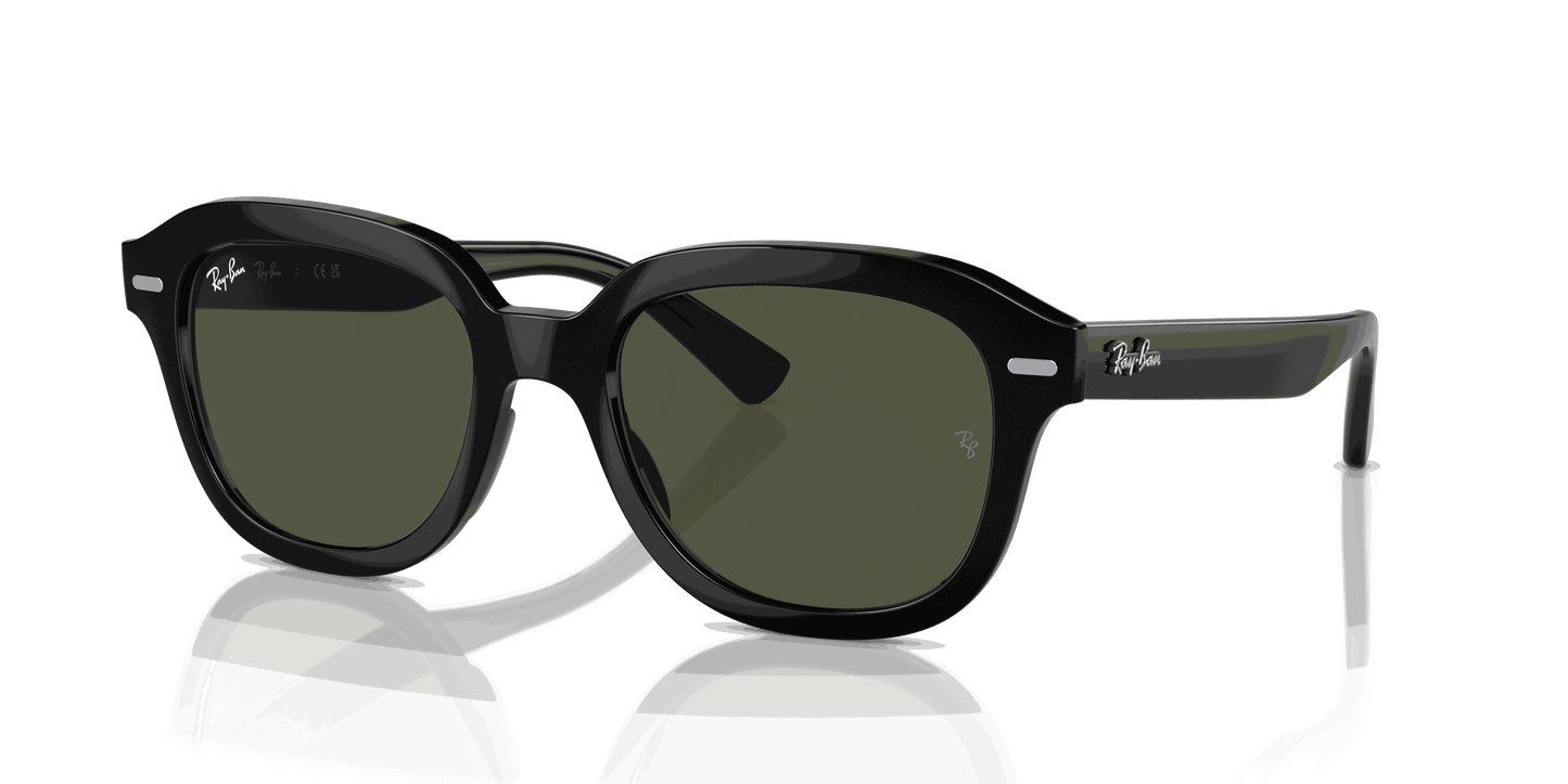 [Green Lenses, Polished Black Frame]