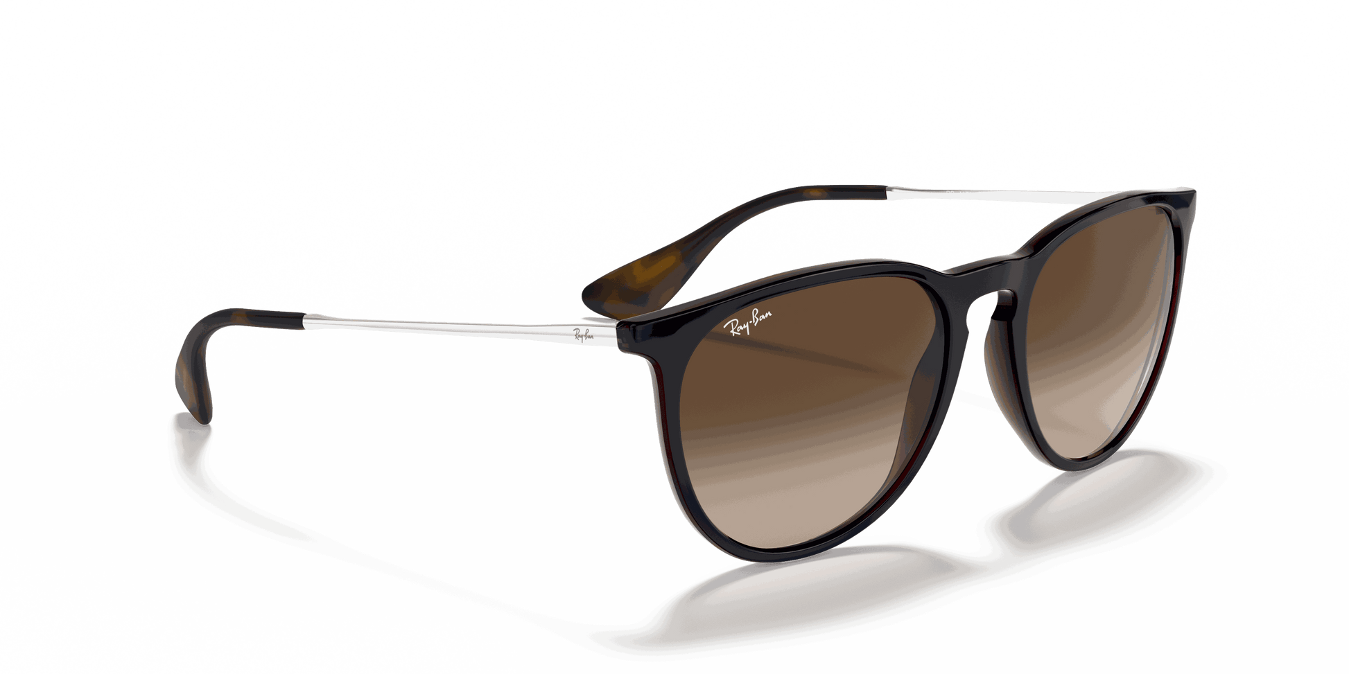[Brown Gradient Lenses, Polished Blue Frame]