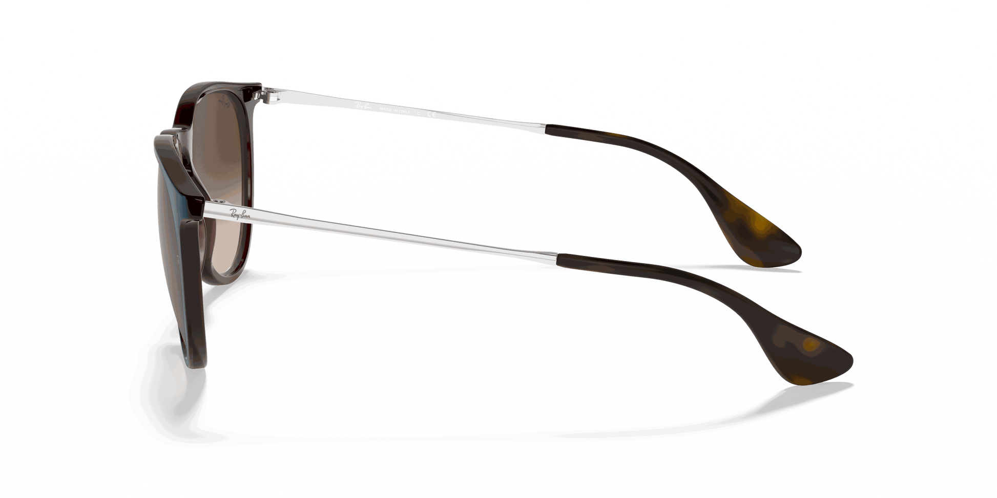 [Brown Gradient Lenses, Polished Blue Frame]