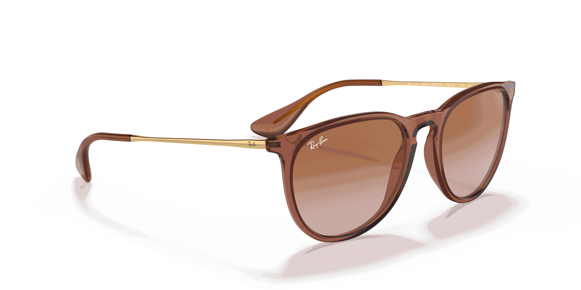 [Gradient Brown Lenses, Polished Transparent Light Brown Frame]