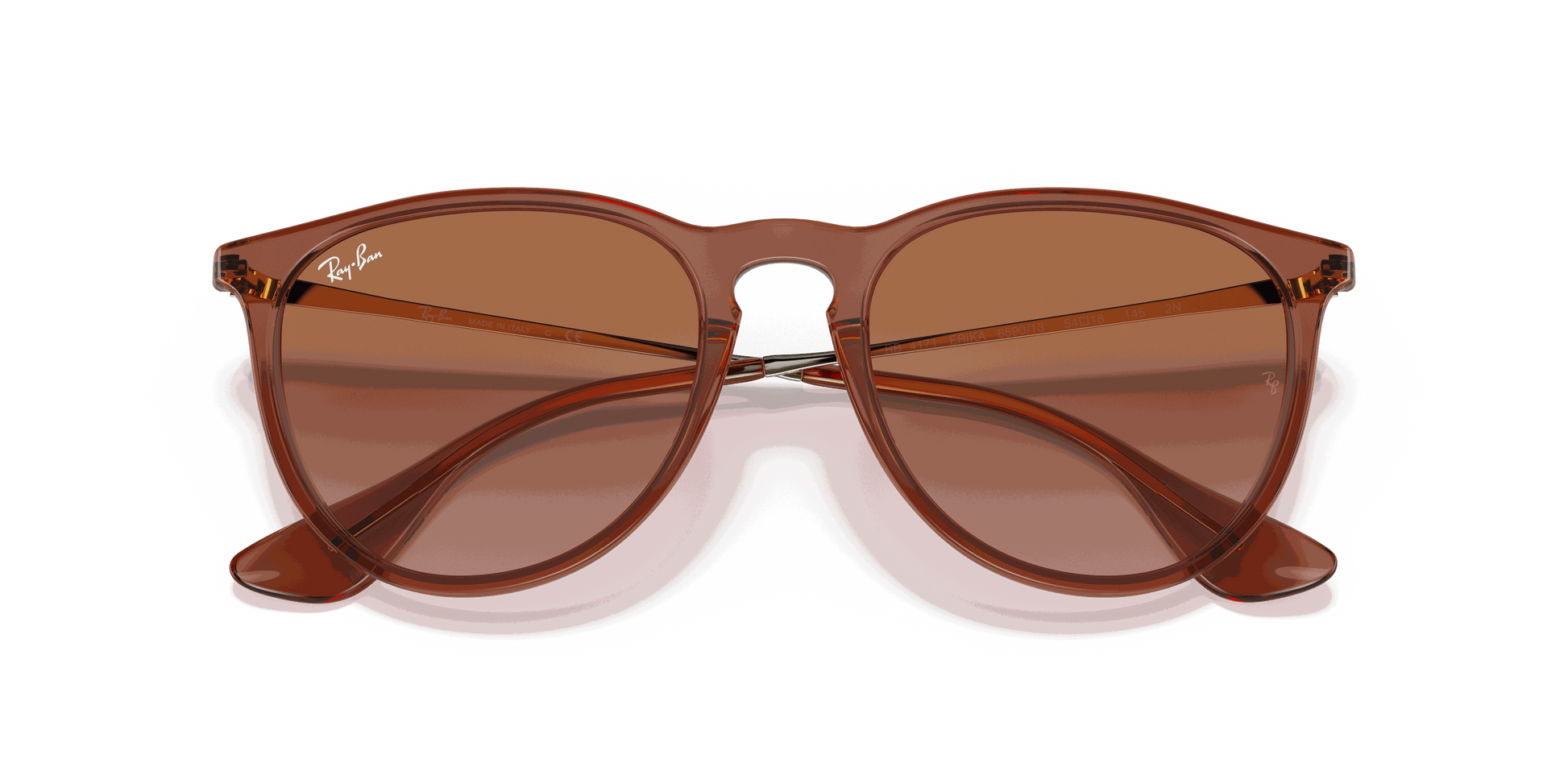 [Gradient Brown Lenses, Polished Transparent Light Brown Frame]