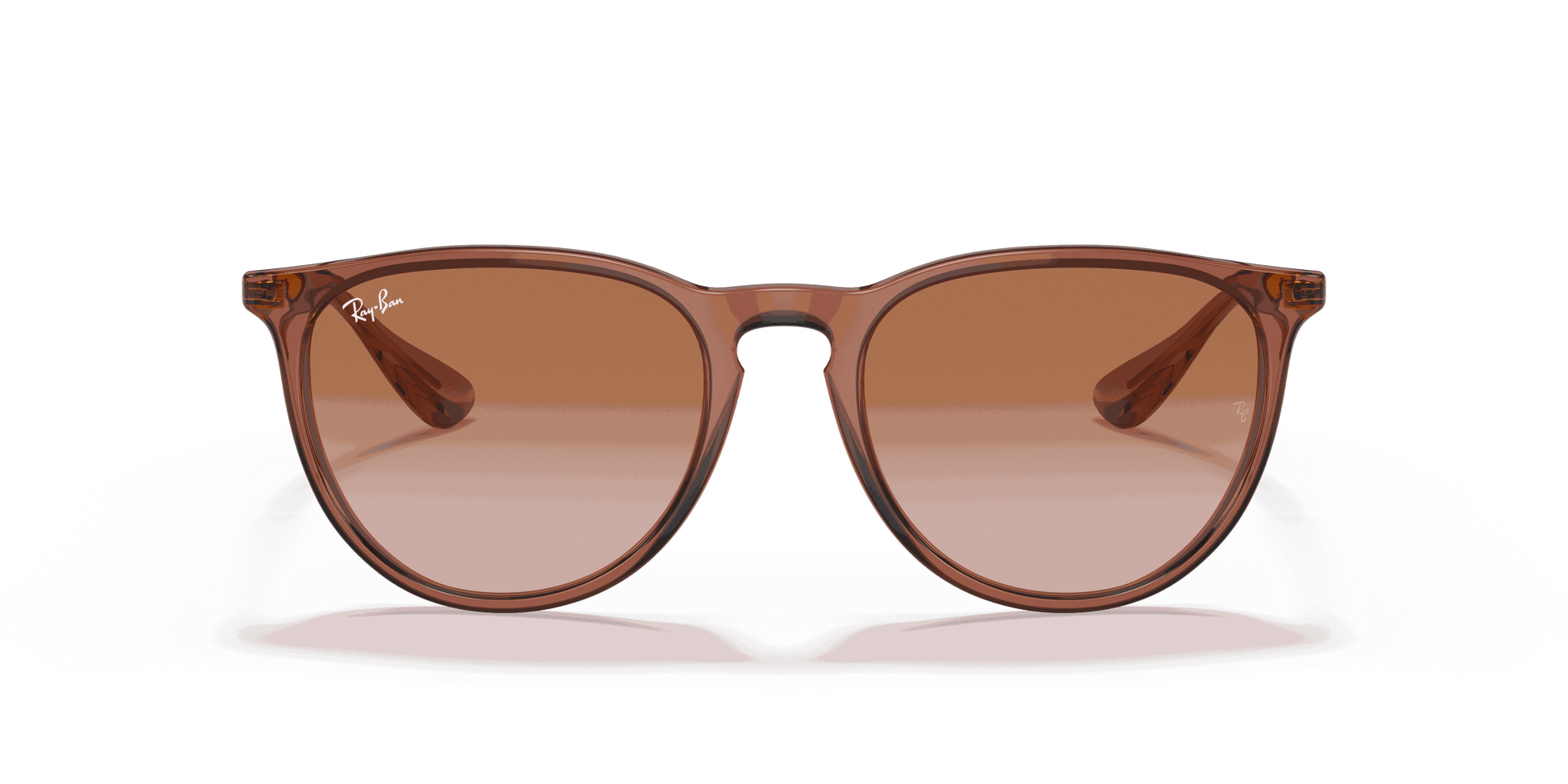 [Gradient Brown Lenses, Polished Transparent Light Brown Frame]