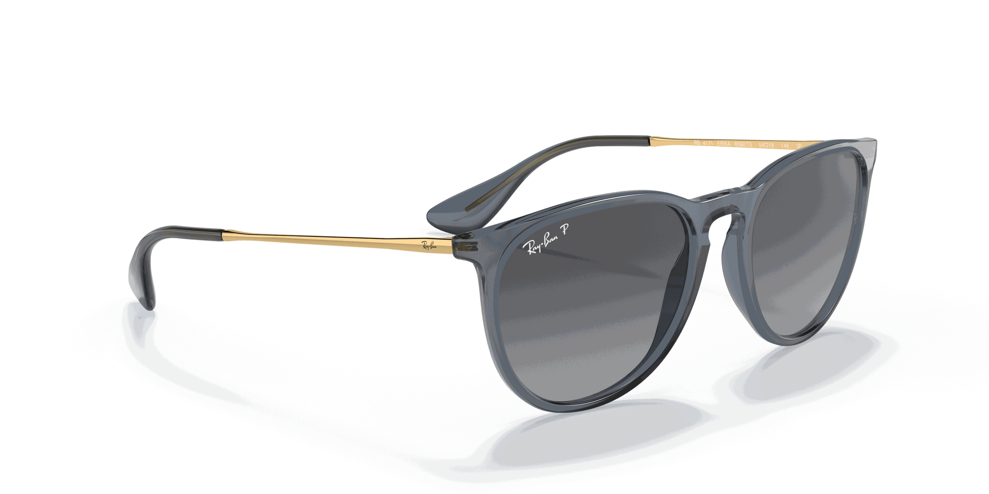 [Grey Lenses, Polished Transparent Blue Frame]