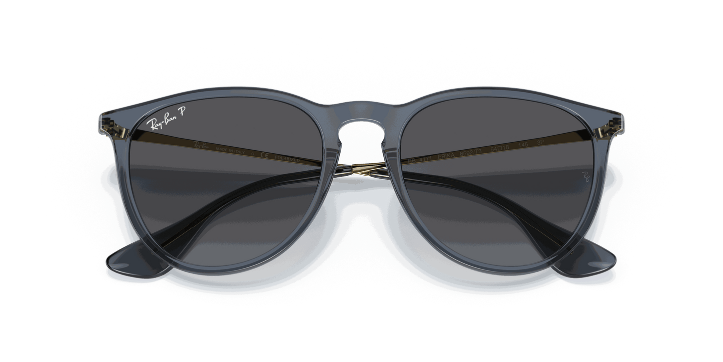 [Grey Lenses, Polished Transparent Blue Frame]