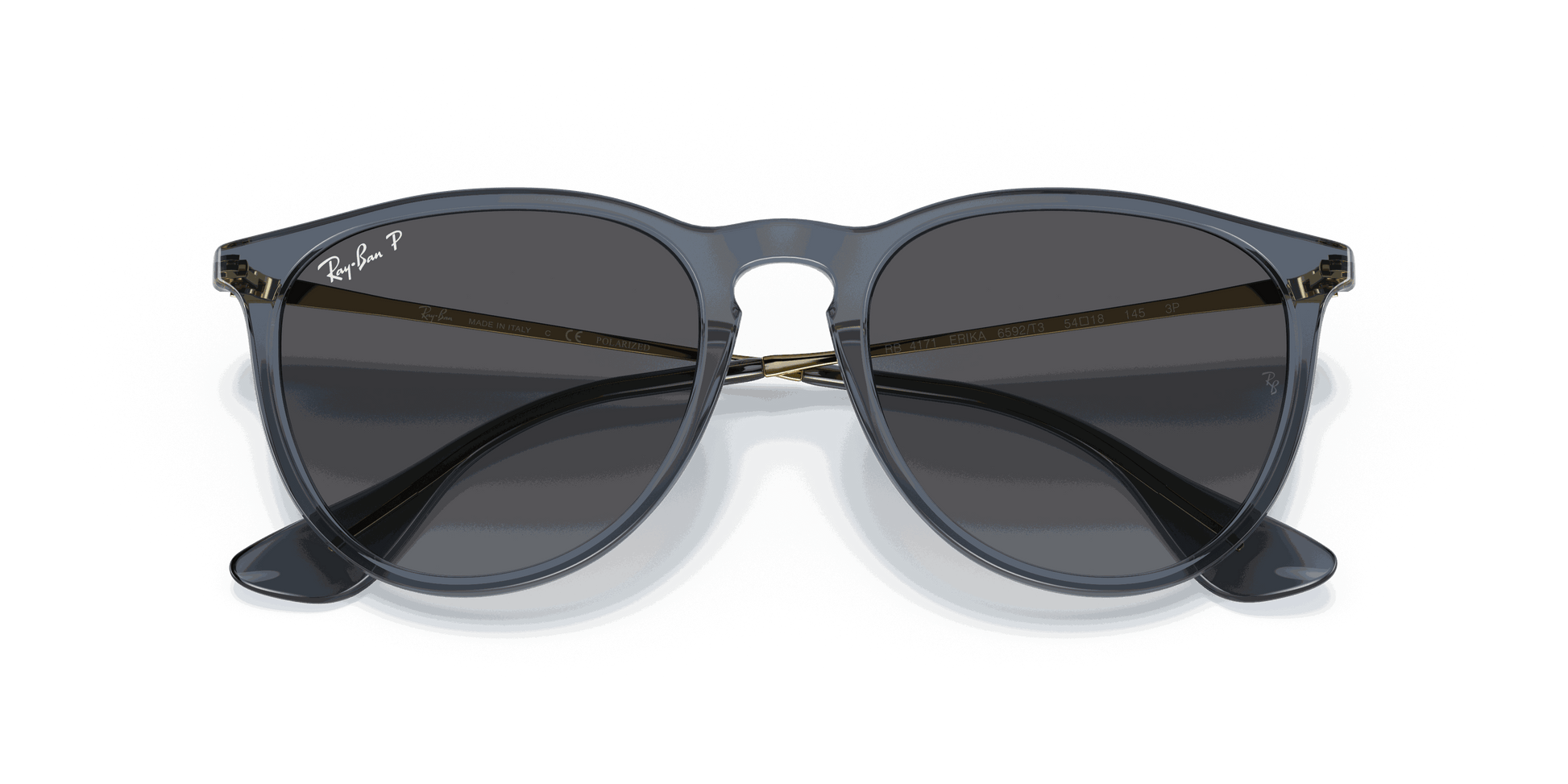 [Grey Lenses, Polished Transparent Blue Frame]