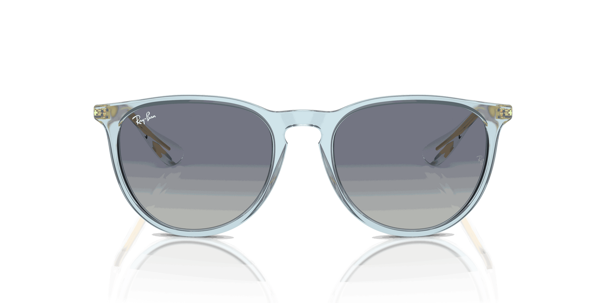 [Grey/Blue Lenses, Polished Transparent Light Blue Frame]