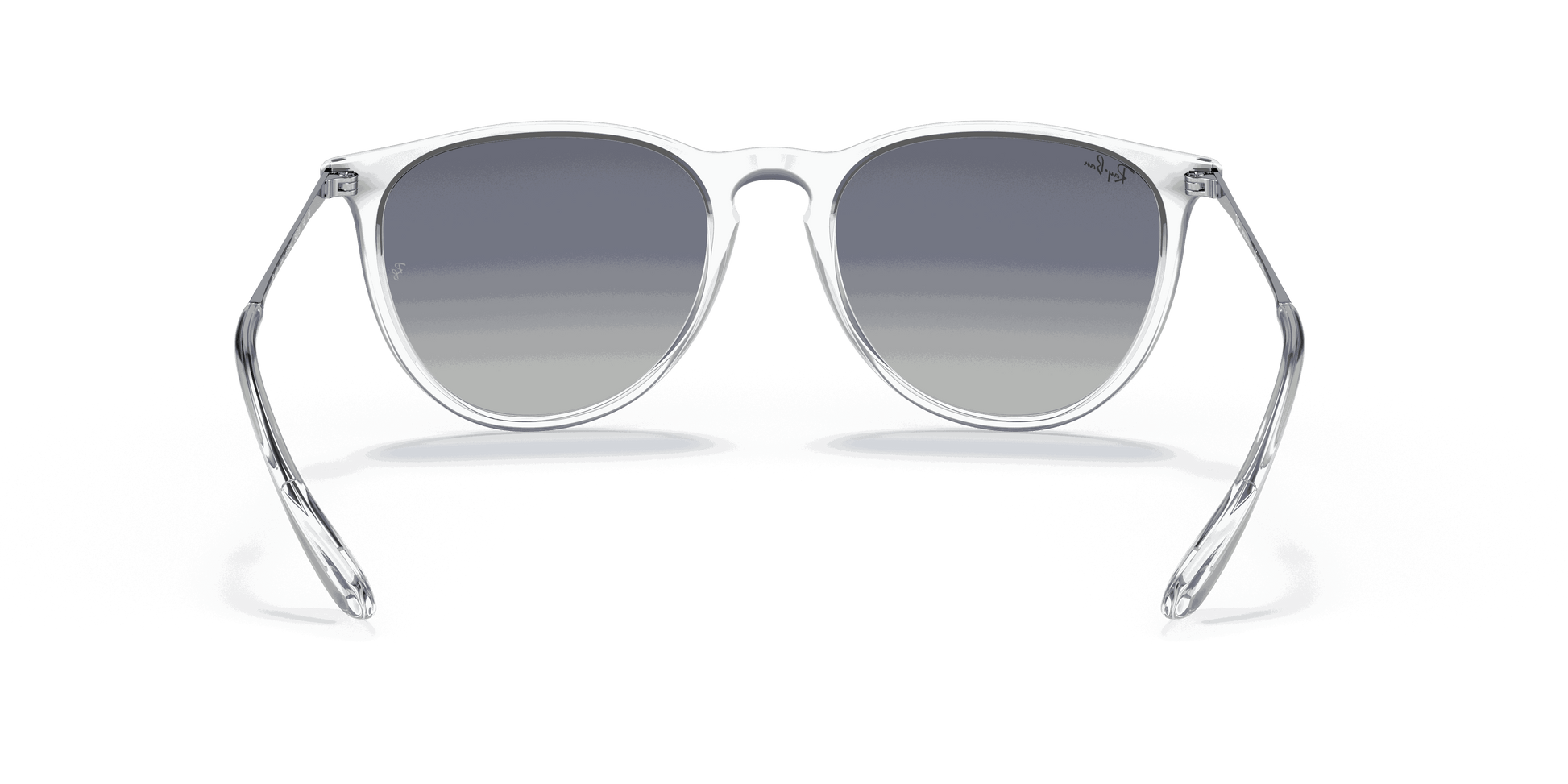 [Blue Gradient Lenses, Polished Transparent Frame]