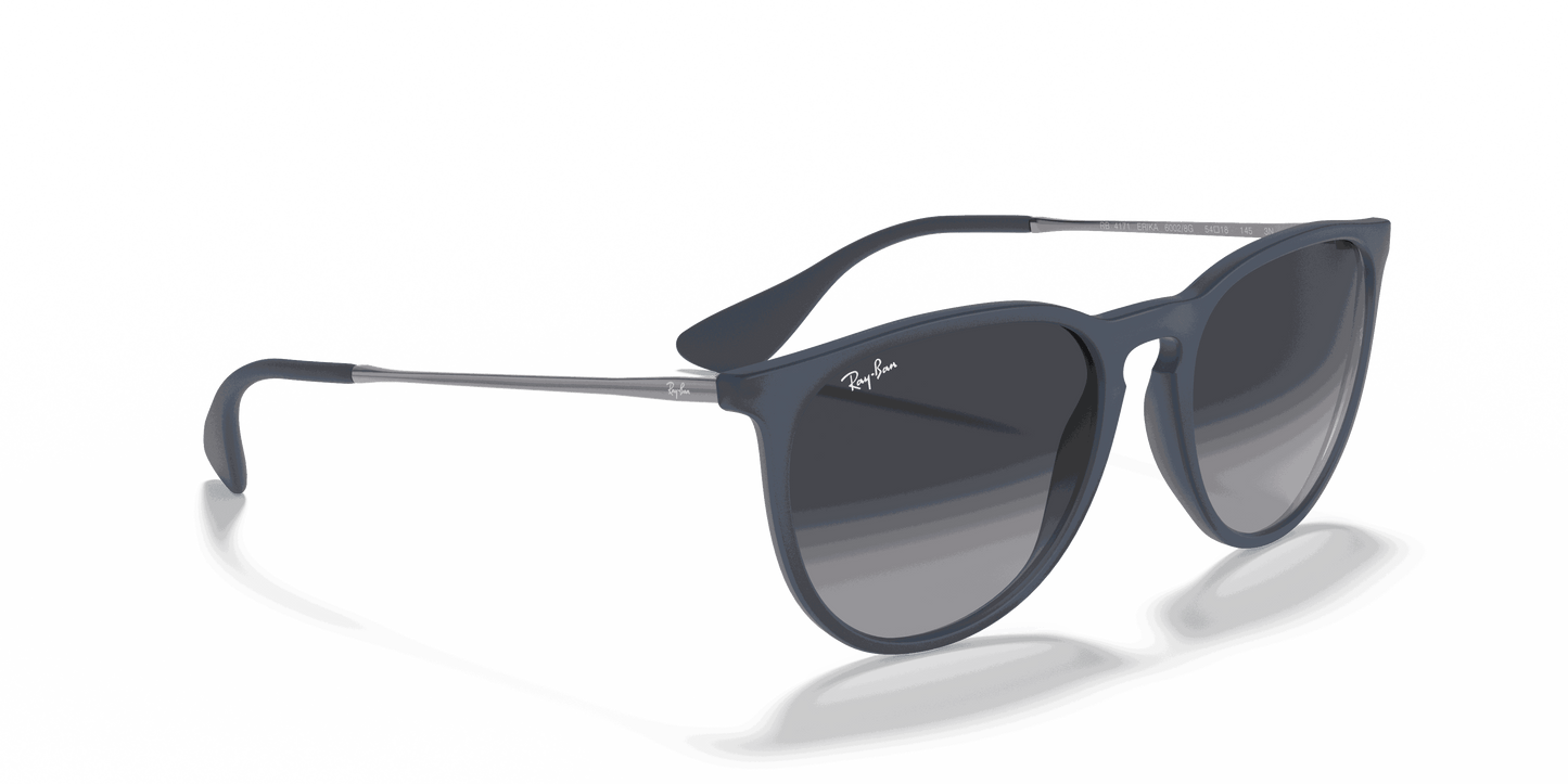 [Grey Gradient Lenses, Matte Blue Frame]