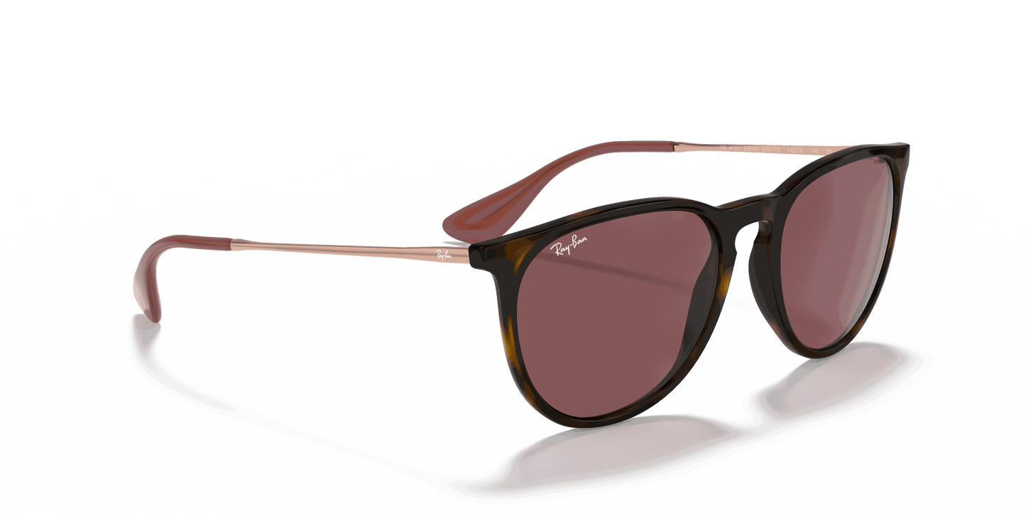 [Dark Violet Lenses, Polished Havana Frame]