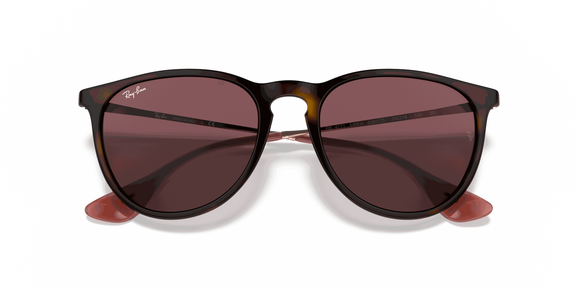 [Dark Violet Lenses, Polished Havana Frame]