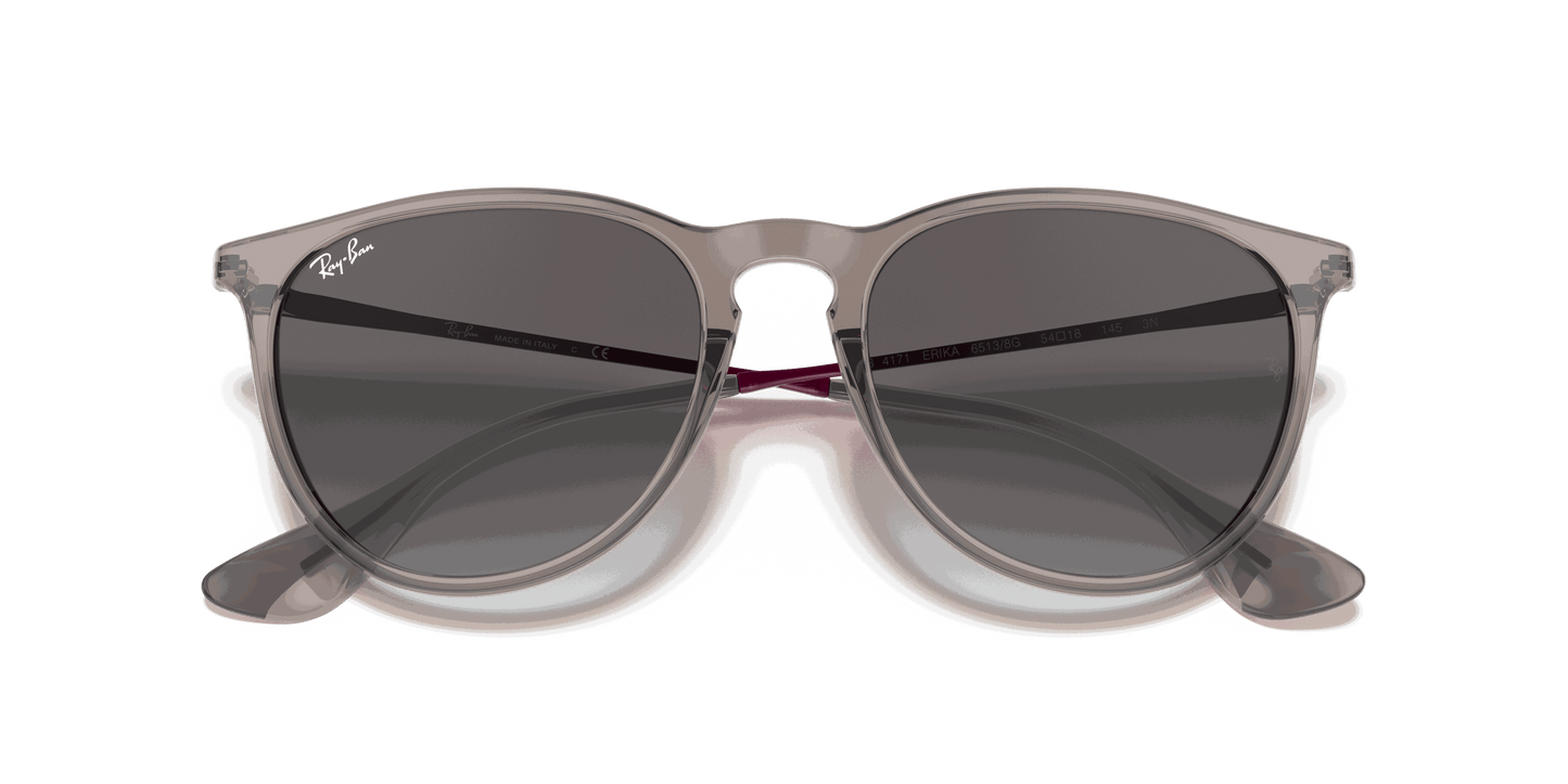 [Light Grey Gradient Dark Grey Lenses, Polished Transparent Grey Frame]