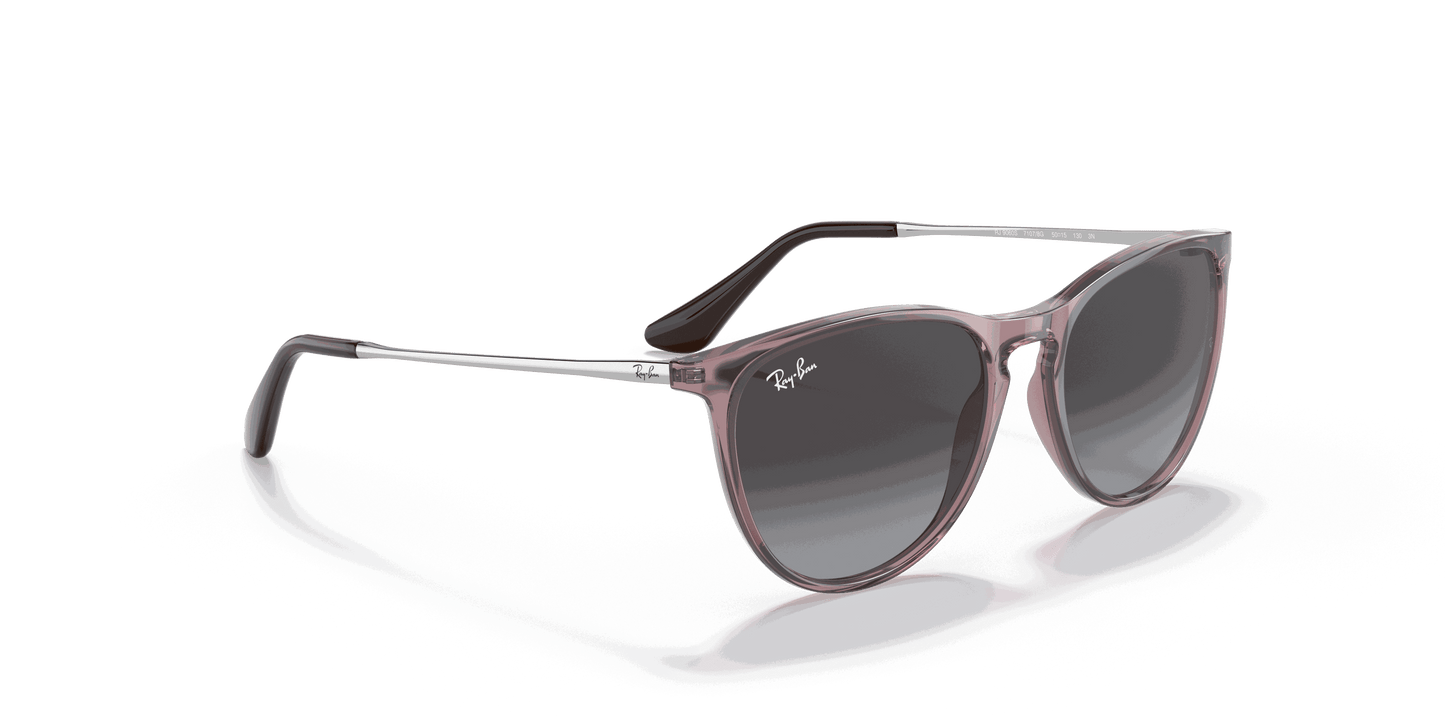 [Grey Gradient Lenses, Polished Transparent Violet Frame]