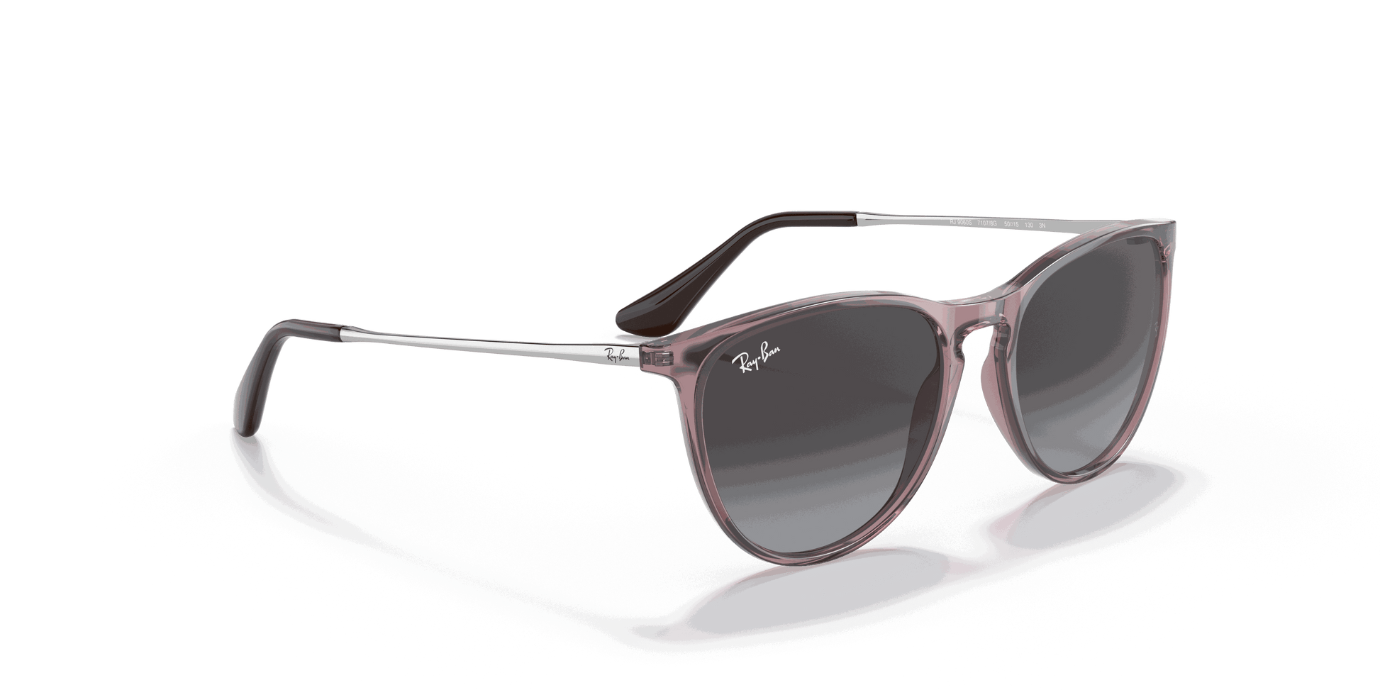 [Grey Gradient Lenses, Polished Transparent Violet Frame]
