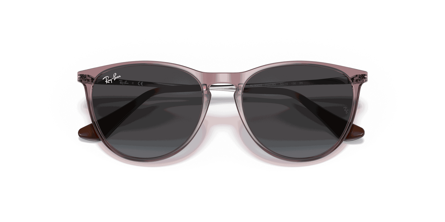 [Grey Gradient Lenses, Polished Transparent Violet Frame]