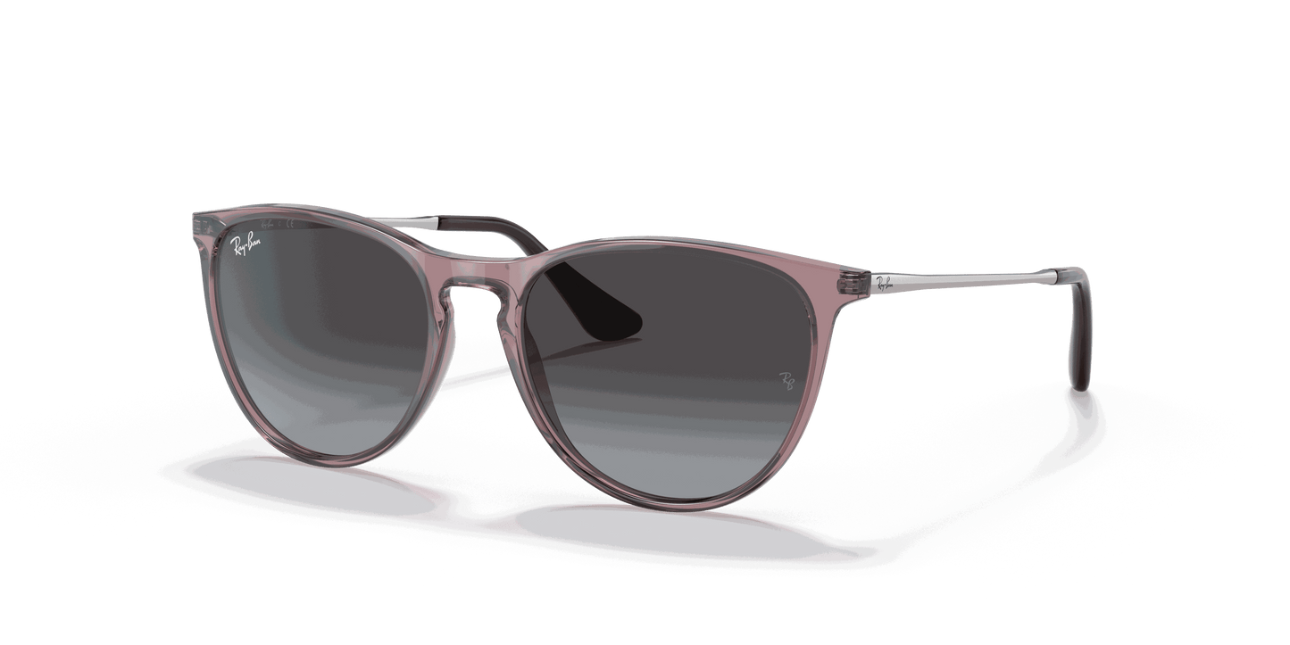 [Grey Gradient Lenses, Polished Transparent Violet Frame]