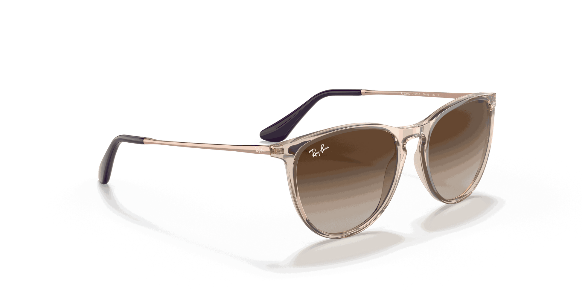 [Gradient Brown Lenses, Polished Transparent Light Brown Frame]