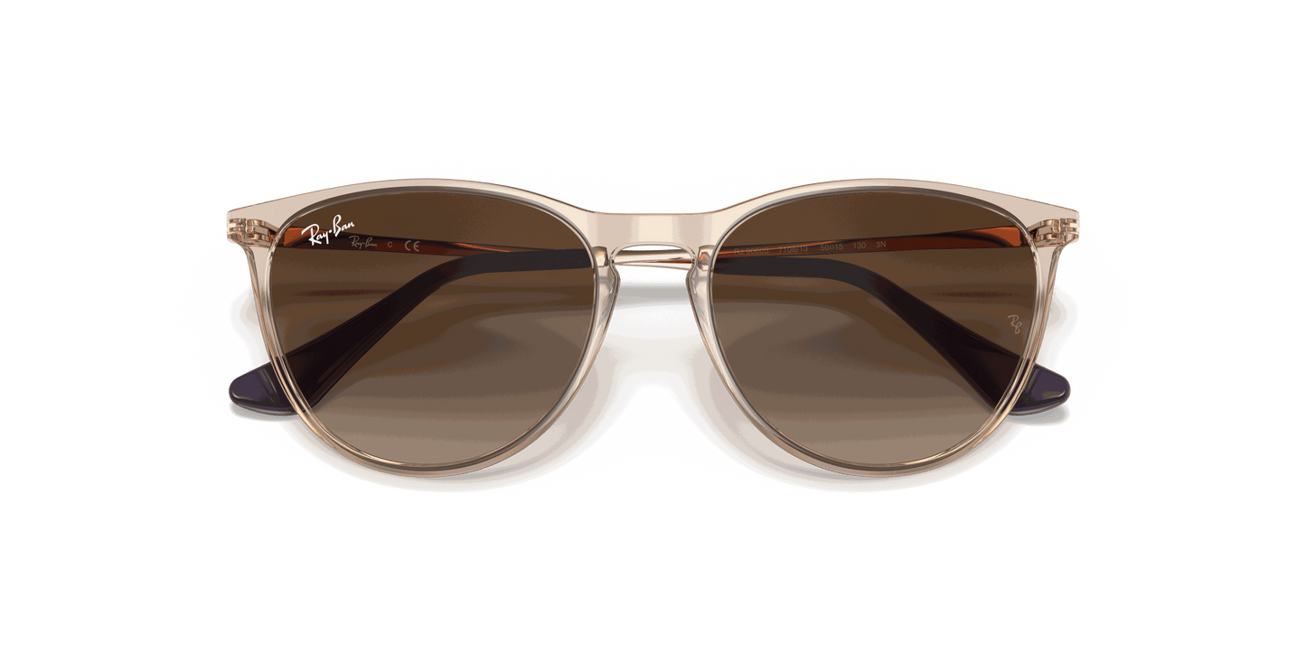[Gradient Brown Lenses, Polished Transparent Light Brown Frame]
