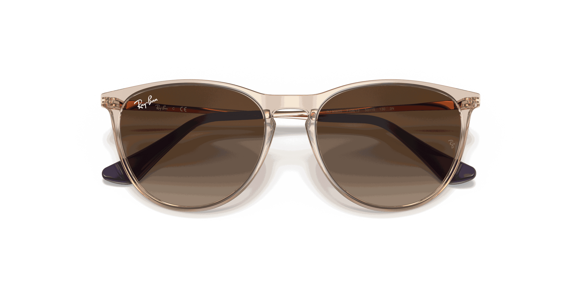 [Gradient Brown Lenses, Polished Transparent Light Brown Frame]