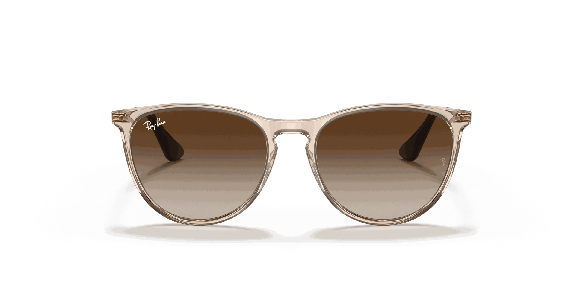 [Gradient Brown Lenses, Polished Transparent Light Brown Frame]