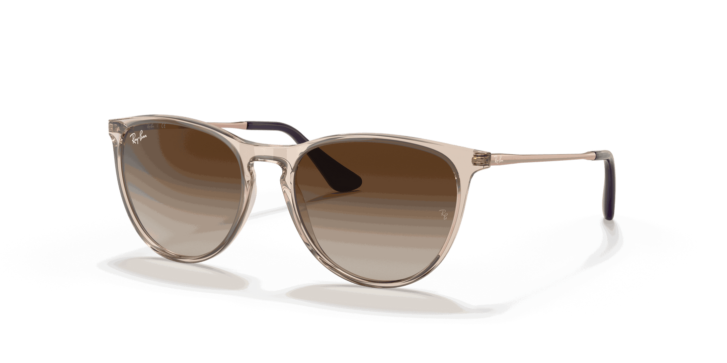[Gradient Brown Lenses, Polished Transparent Light Brown Frame]