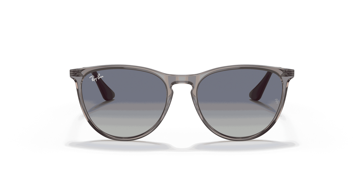 [Grey Gradient Blue Lenses, Polished Transparent Grey Frame]