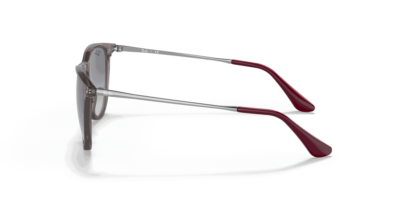 [Grey Gradient Blue Lenses, Polished Transparent Grey Frame]