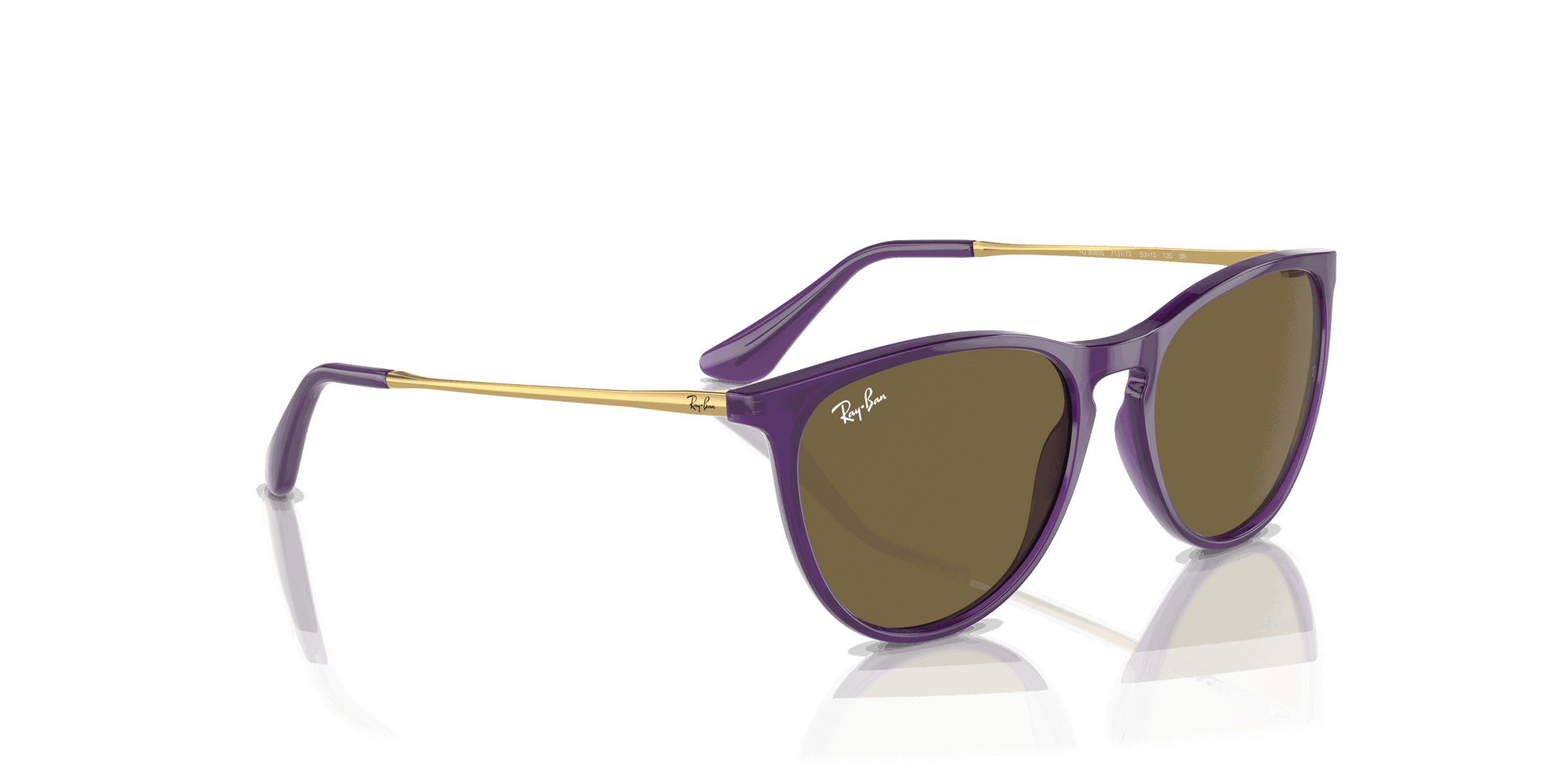 [Dark Brown Lenses, Polished Opal Violet Frame]