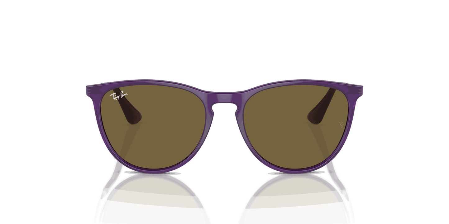 [Dark Brown Lenses, Polished Opal Violet Frame]