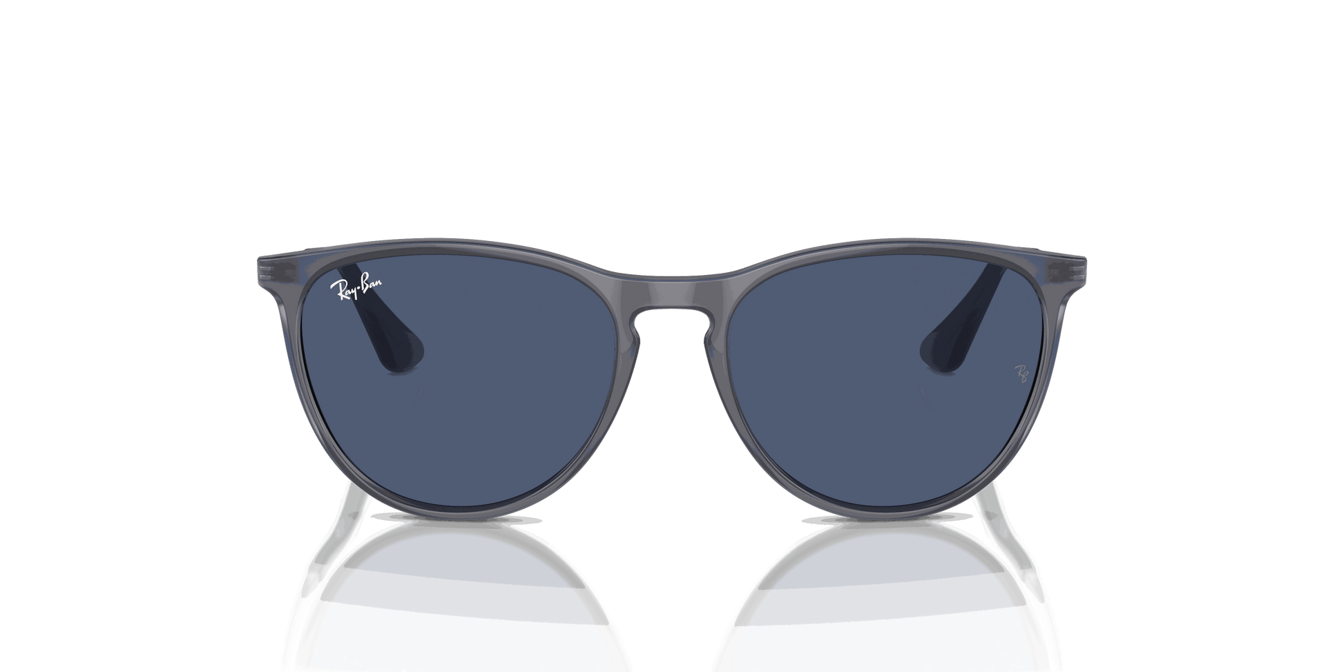 [Dark Blue Lenses, Polished Opal Blue Frame]