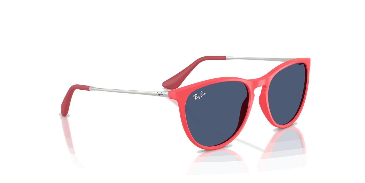 [Dark Blue Lenses, Polished Rubber Coral Frame]