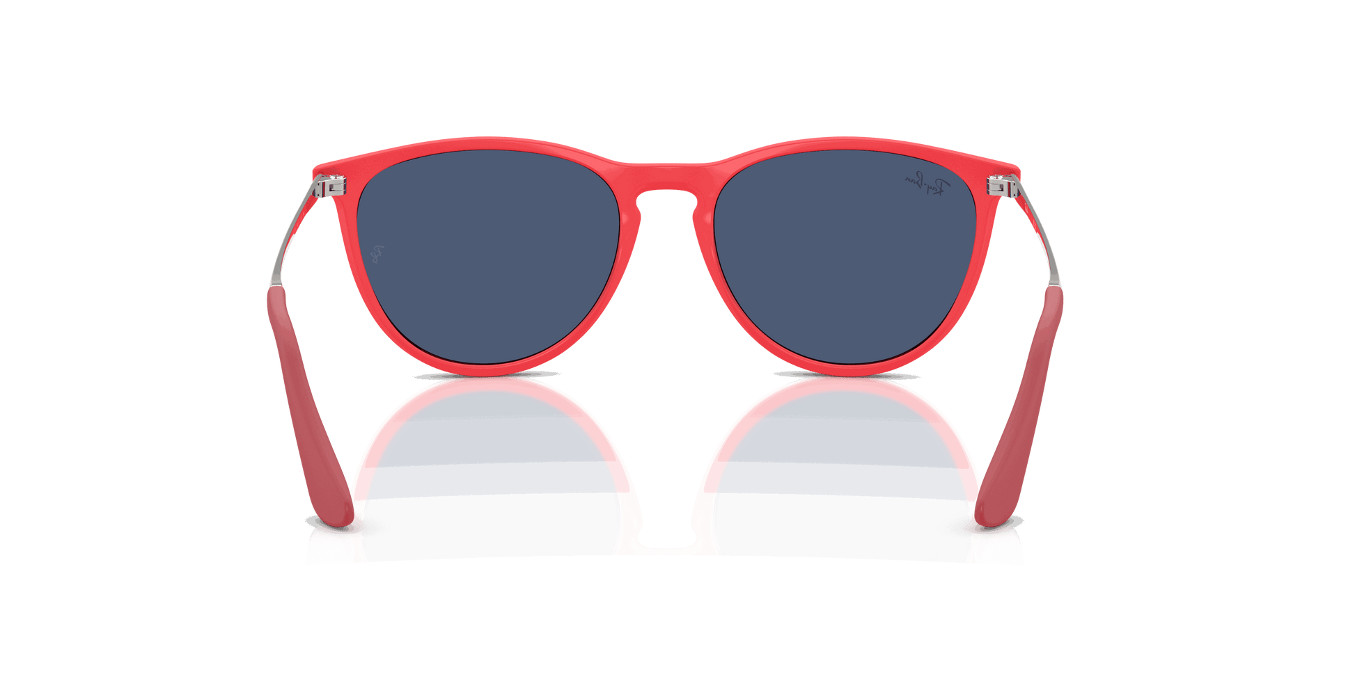 [Dark Blue Lenses, Polished Rubber Coral Frame]