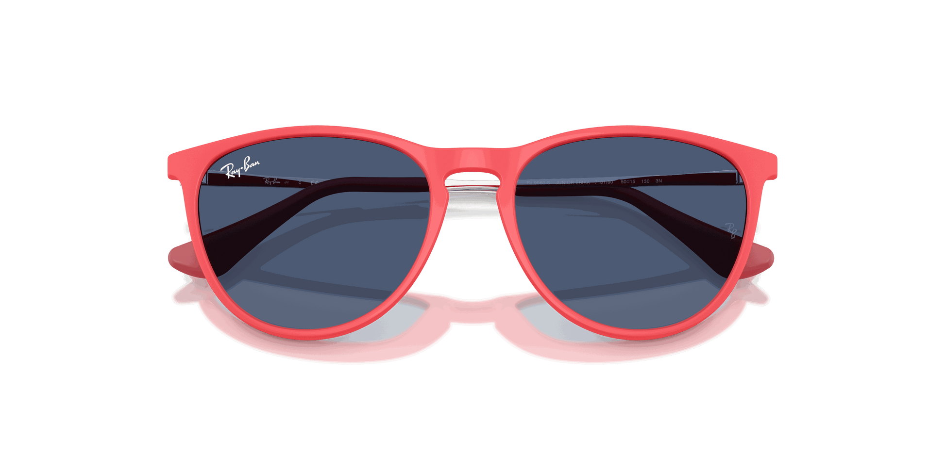 [Dark Blue Lenses, Polished Rubber Coral Frame]