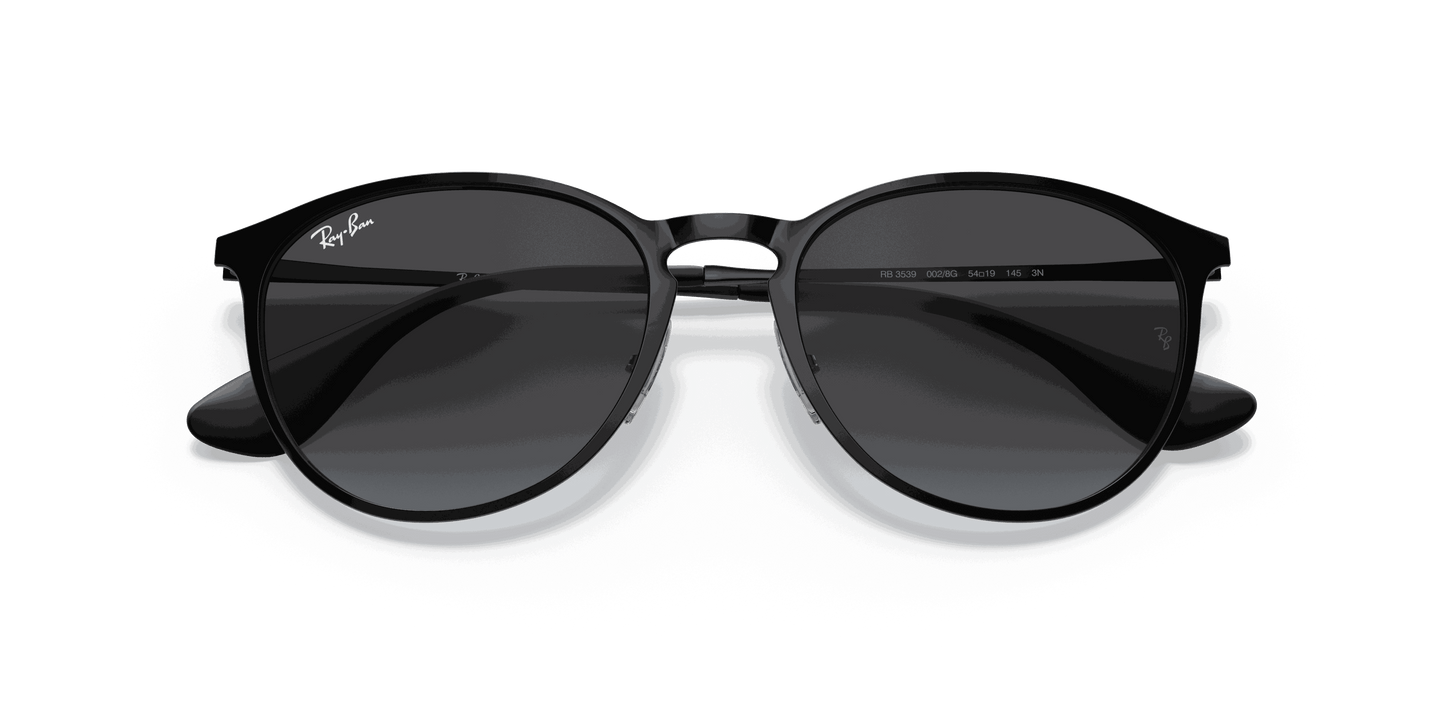 [Light Grey Gradient Dark Grey Lenses, Polished Black Frame]
