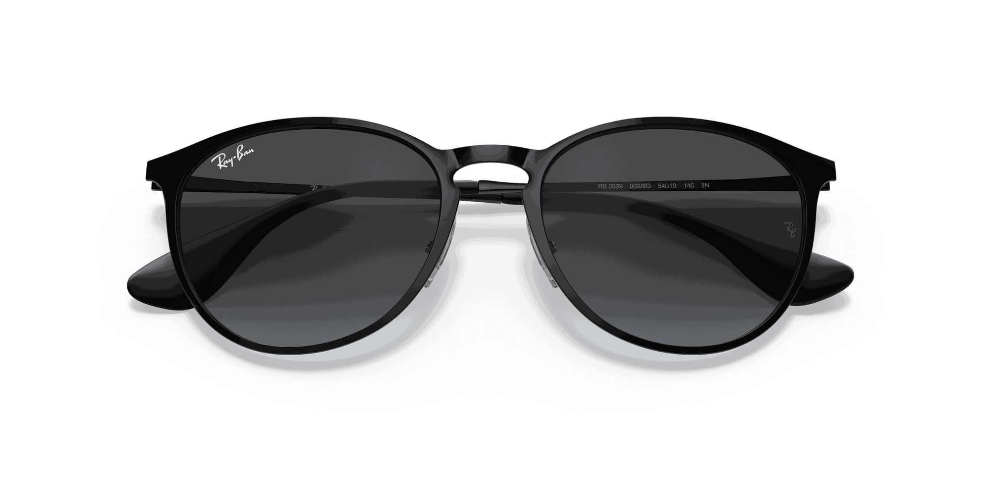 [Light Grey Gradient Dark Grey Lenses, Polished Black Frame]