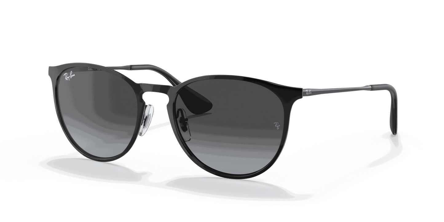 [Light Grey Gradient Dark Grey Lenses, Polished Black Frame]