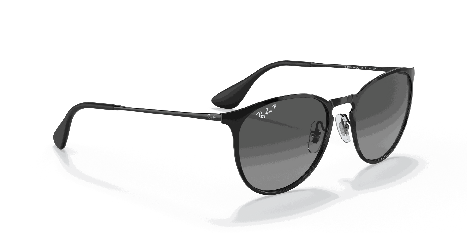 [Grey Lenses, Polished Black Frame]