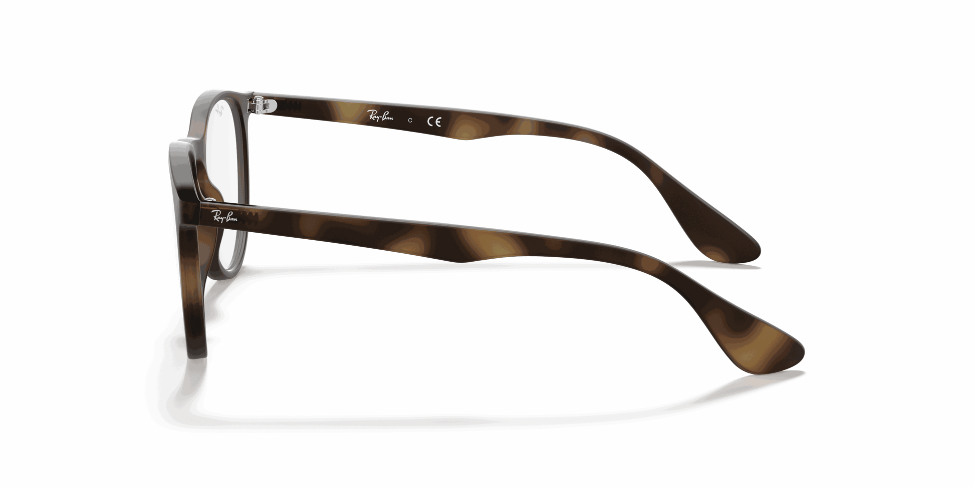 [Clear Lenses, Matte Havana Frame]